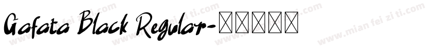 Gafata Black Regular字体转换